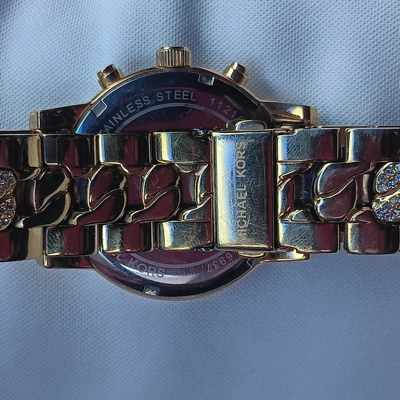 Michael Kors Ritz Gold Bracelet 41mm Watch - Picture 8 of 8